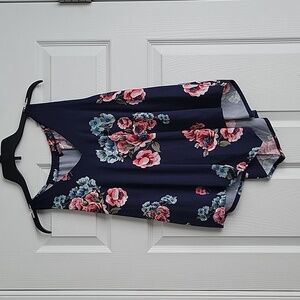 Top Fashion Of New York Floral Sleeveless Blouse
